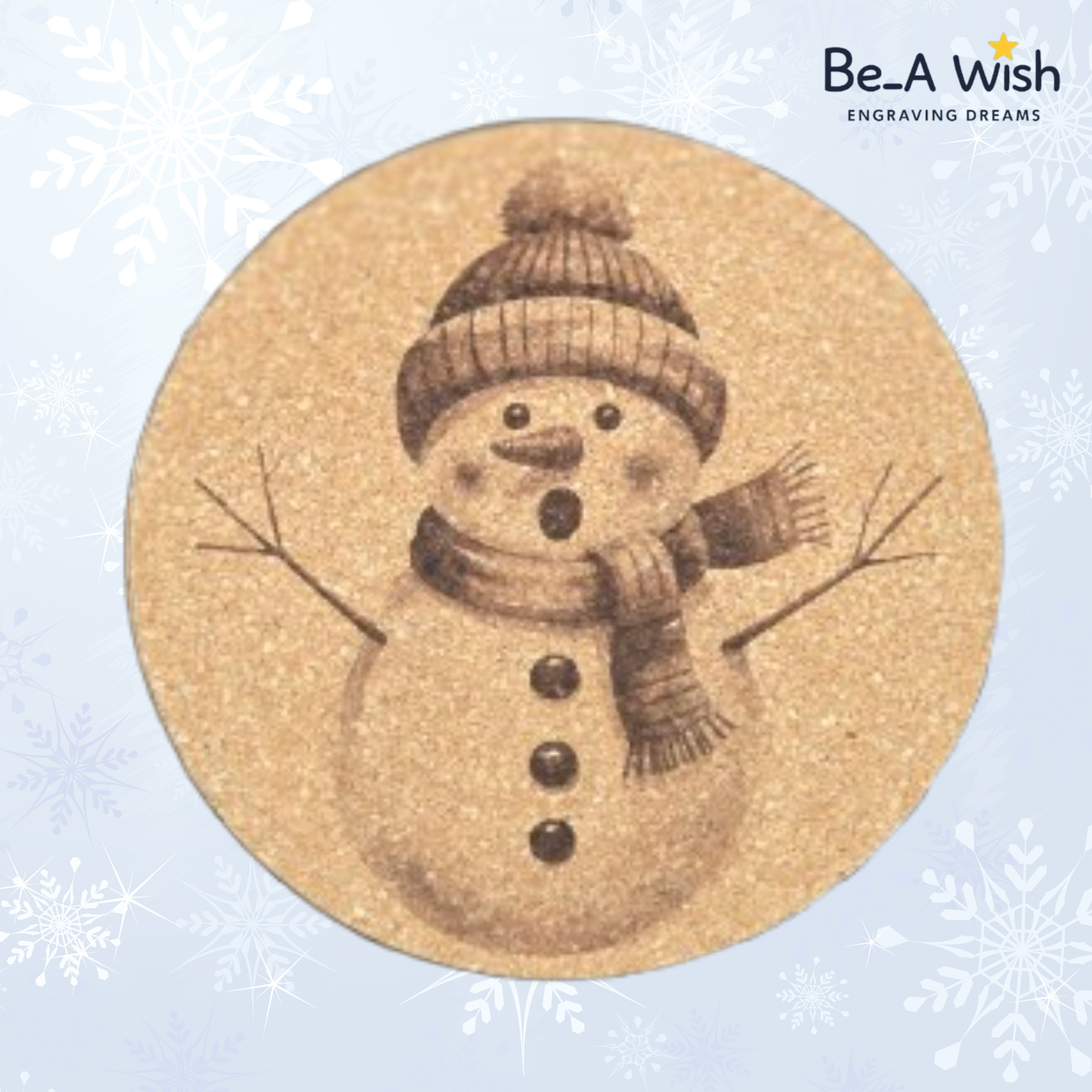 Christmas Mixed Cork Coaster