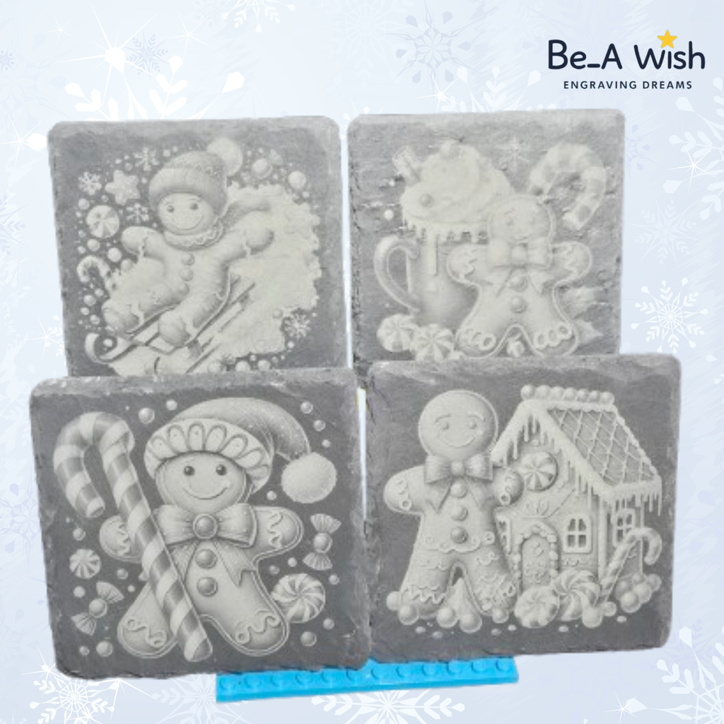 Christmas Slate Coasters Packs – Set of 4