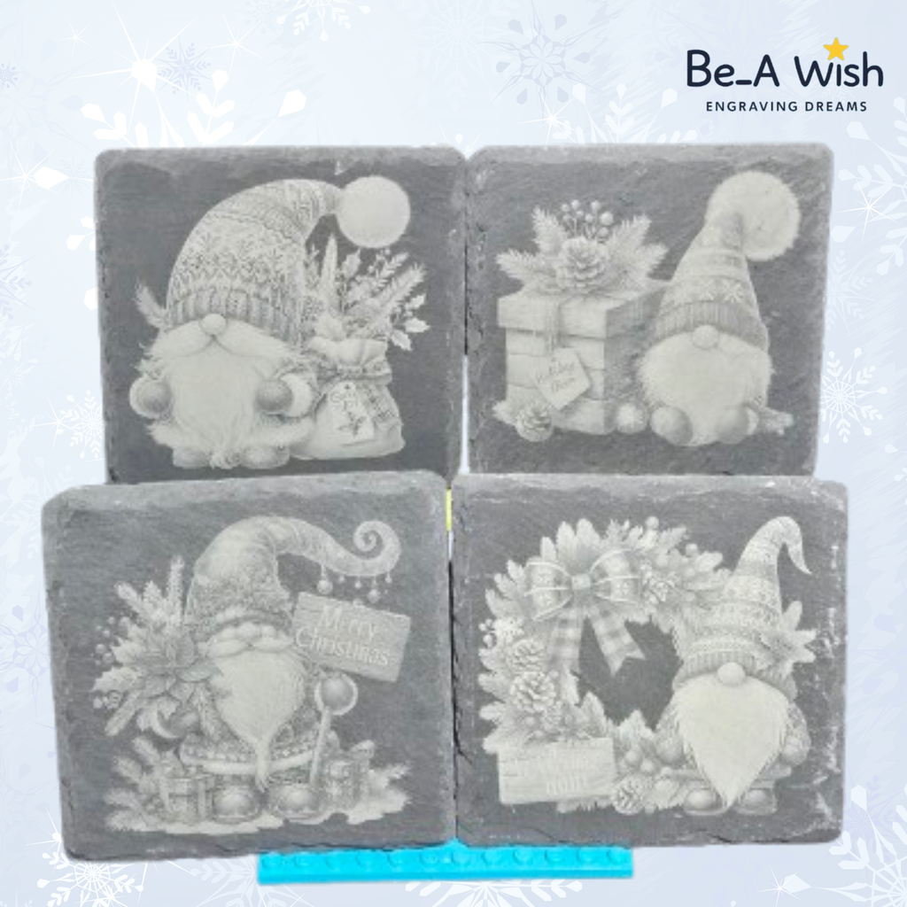 Christmas Slate Coasters Packs – Set of 4